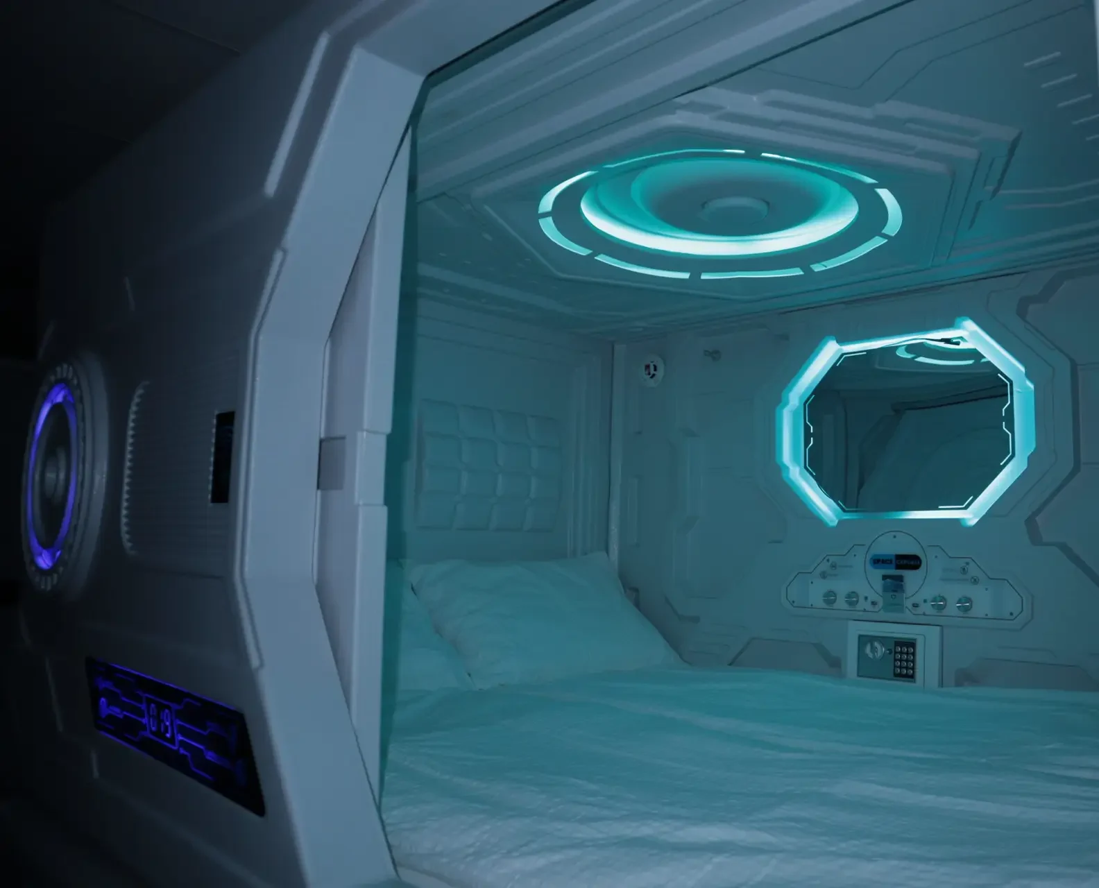 Blue Viking Pods - Hagkvæmir gistiklefar með aðgengi að sameiginlegri eldhúsaðstöðu og snyrtilegum baðherbergjum með sturtum.